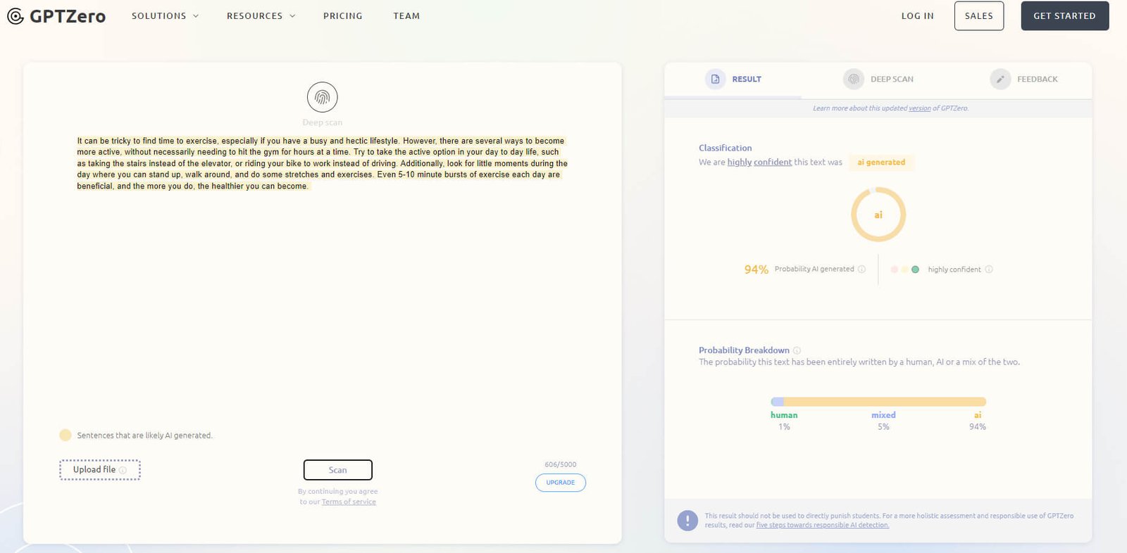gptzero accuracy test