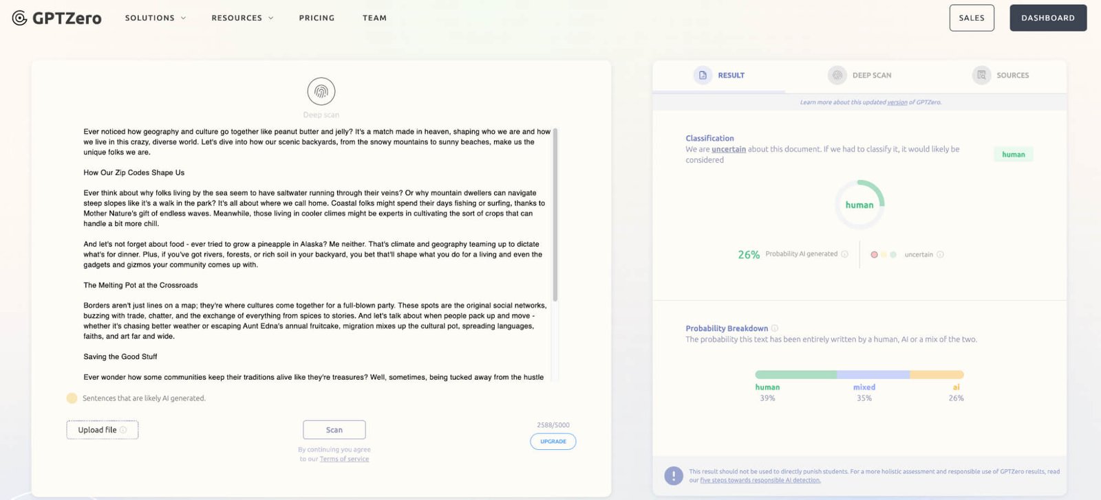 incorporate distinctively human elements