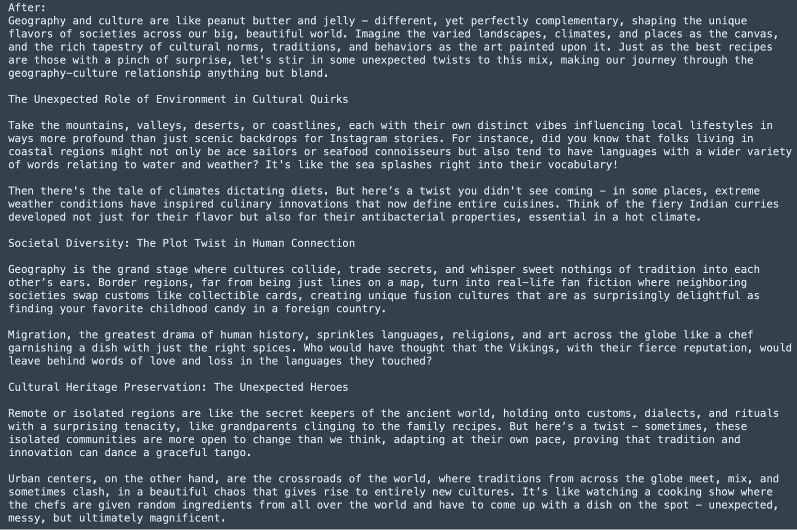 add unexpected twists