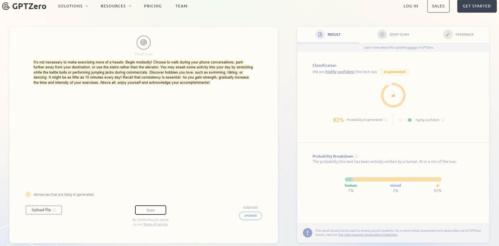 gptzero accuracy test