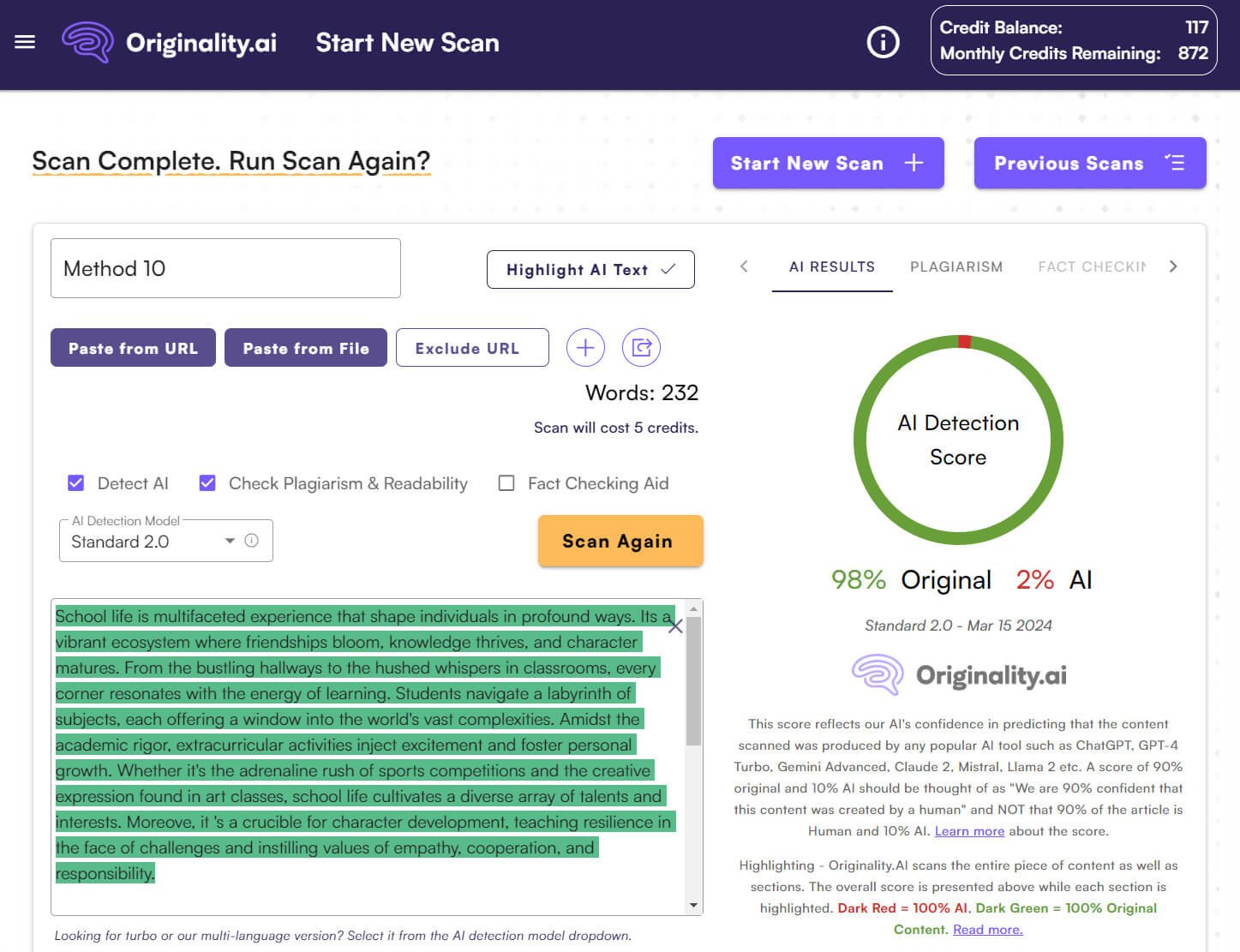 method10 originality