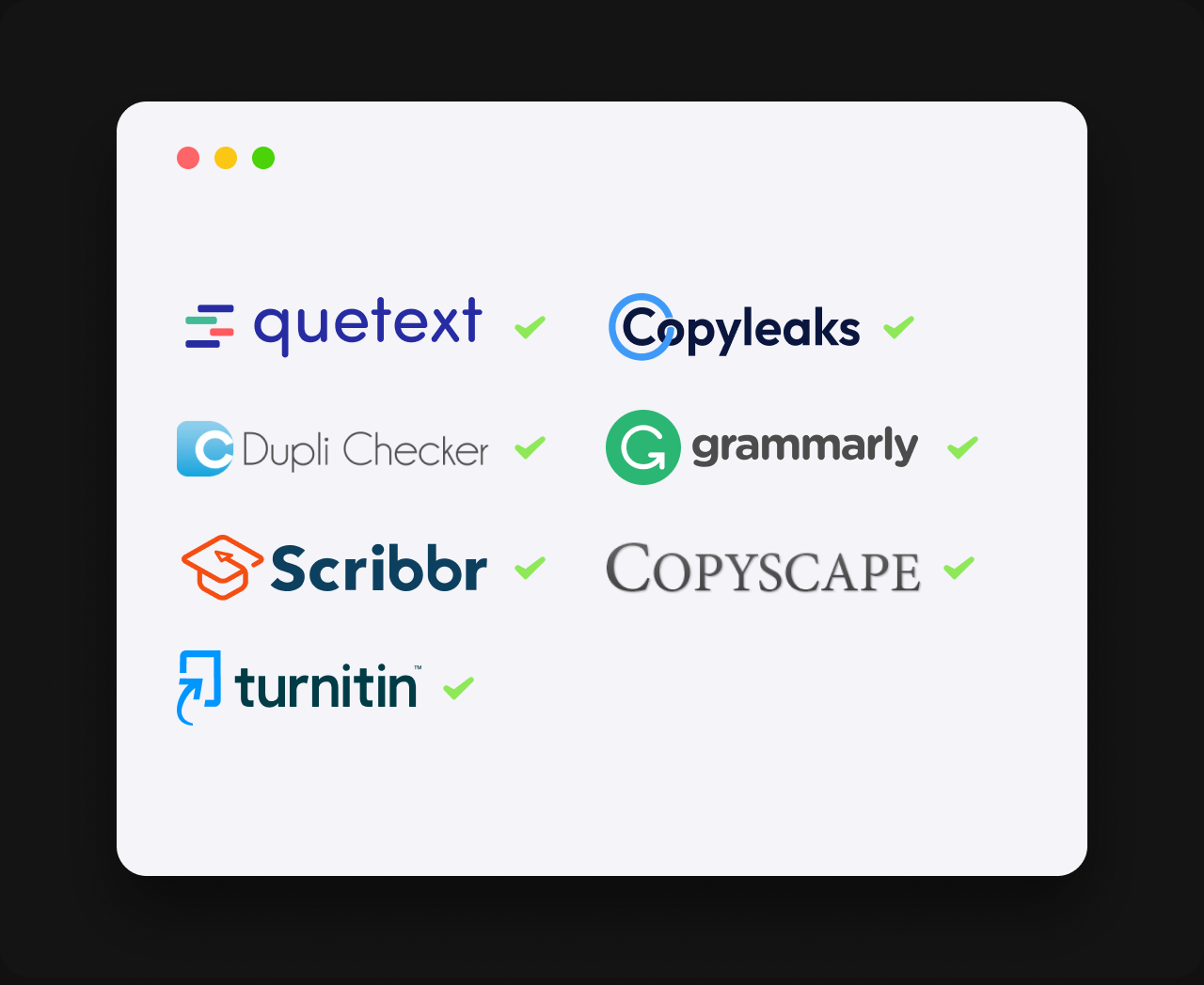 Plagiarism-free, Every Time