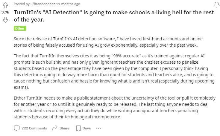 Turnitin AI 検出器の精度はどのくらいですか: Turnitin AI 検出のテスト済み